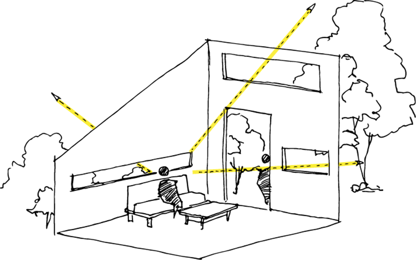 窓のサイズや位置に制限が少ない
